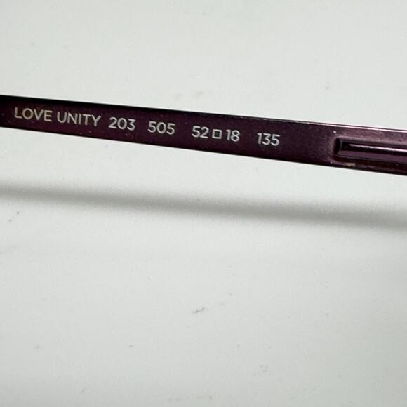 Airlock‎ Eyeglasses Frame Love Unity 203 505 Purple Men Women 52[]18 135 18343